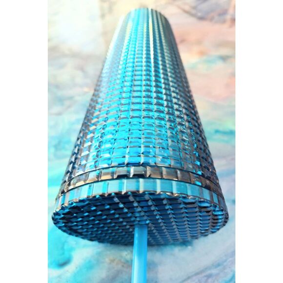 Double Wall Studded Blue 24.5oz /725 ML Beverage Tumbler New - Picture 8 of 14